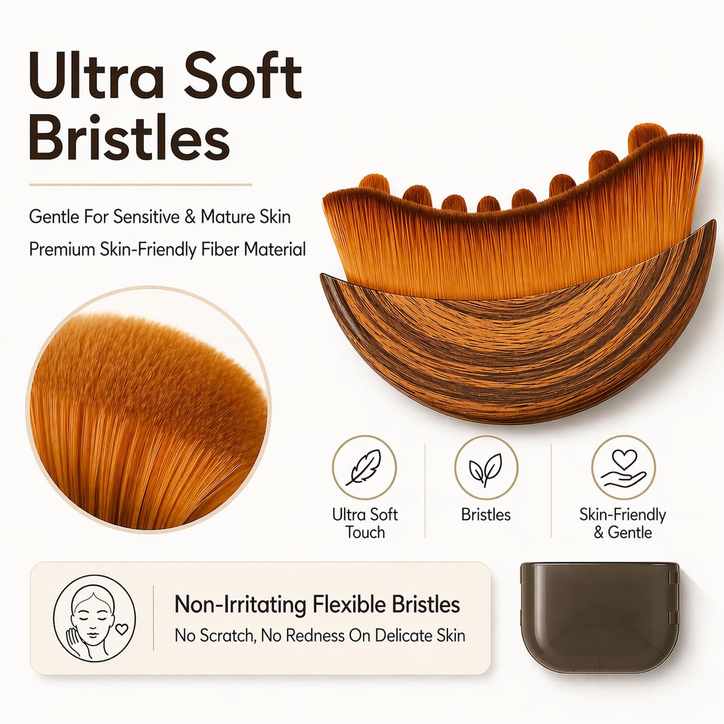 Nuvetra Lymphatic Brush - Lift & Glow Sculpting Tool for Enhanced Skin Absorption & Radiance