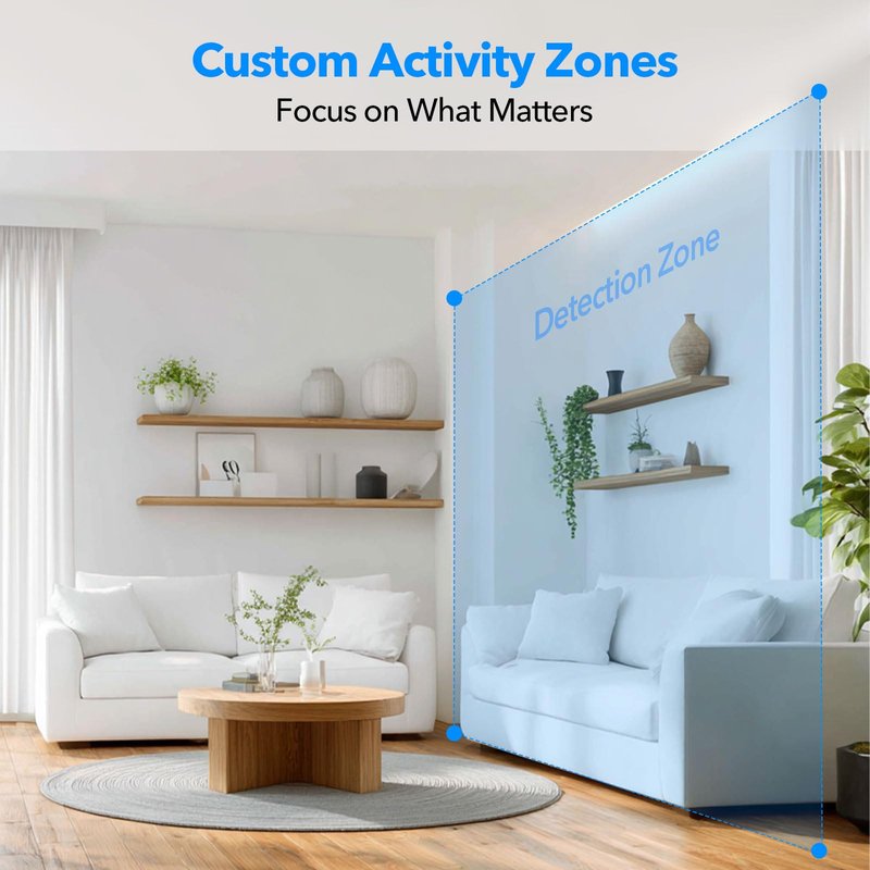 OZHGQ 2K Cameras for Home Security Dual-Band 5G/2.4GHz WiFi Indoor Camera Baby Monitor & Pet Camera for Dog Cat Elder AI Motion Detect 2-Way Audio Night Vision 24/7 Local Recording SD Cloud Storage