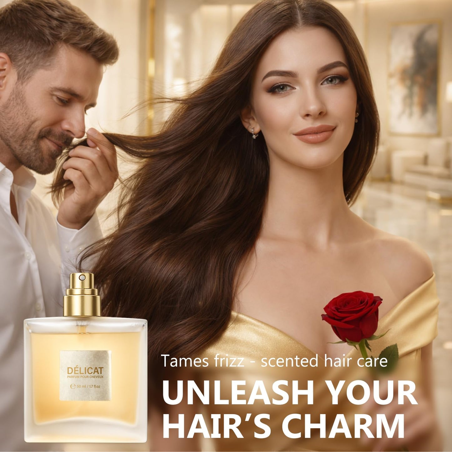 EXVITAMIN Hair Perfume, Hair Perfume for Women, Pheromone Fragrance for Dry Damaged Hair - Infused with Nourishing Botanicals, Frizz Control Fragrance Mist, Long-Lasting Scent