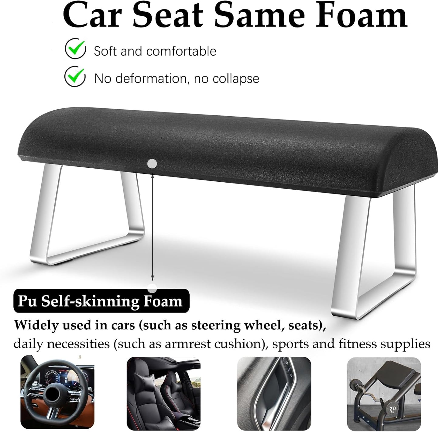 Ergonomic Waterproof Footrest - High Elasticity Under Desk Support | Black