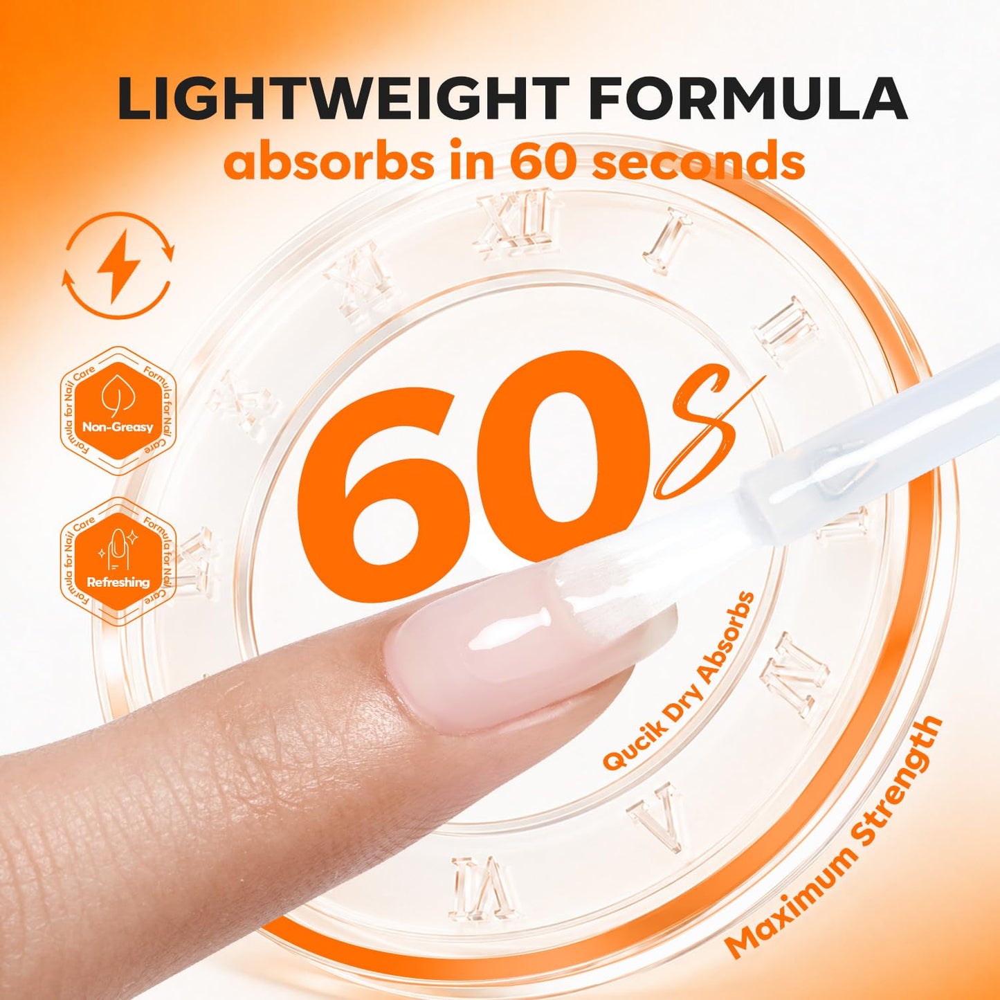 Nail Strengthener & Growth Treatment - Extra Strong Clear Repair for Damaged Nails | 15ml (0.51 Fl Oz)