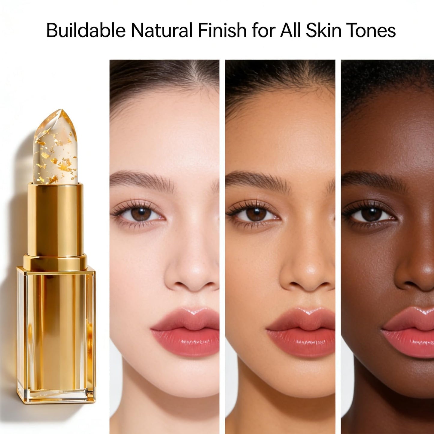 Signature lipstick, pH Adjusting Lipstick for Old Women, Skin-Adaptive Clear Lip Gloss, Long-Lasting Hydration Tinted Lip Balm, Makes Your Lips Look Fuller, Softer, Suitable for All Skin Tones (1 Pcs)