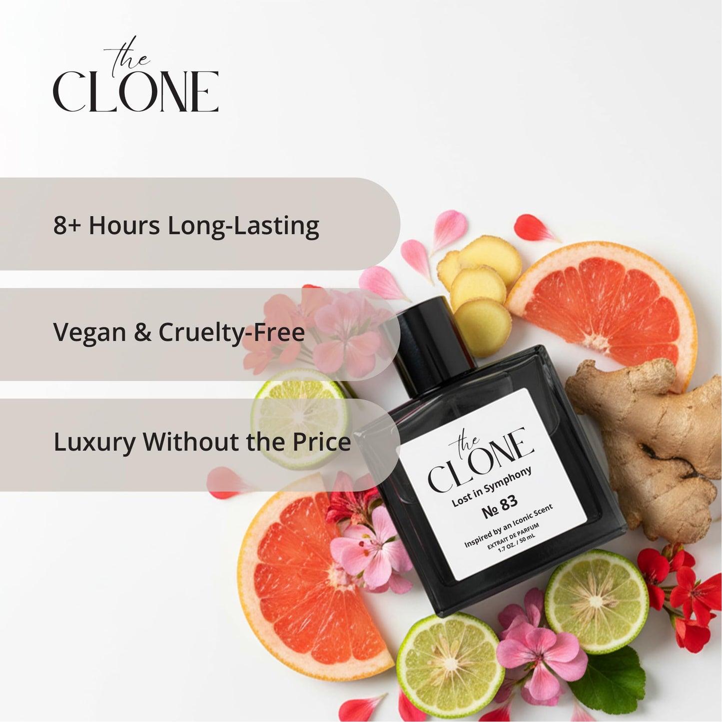 Clone, Lost in Symphony No. 83 - Inspired by L.V Symphony Perfume For Women Men Unisex, Extrait de Parfum, Luxury Fragrance Perfume Spray, 1.7 Fl Oz (50ml)