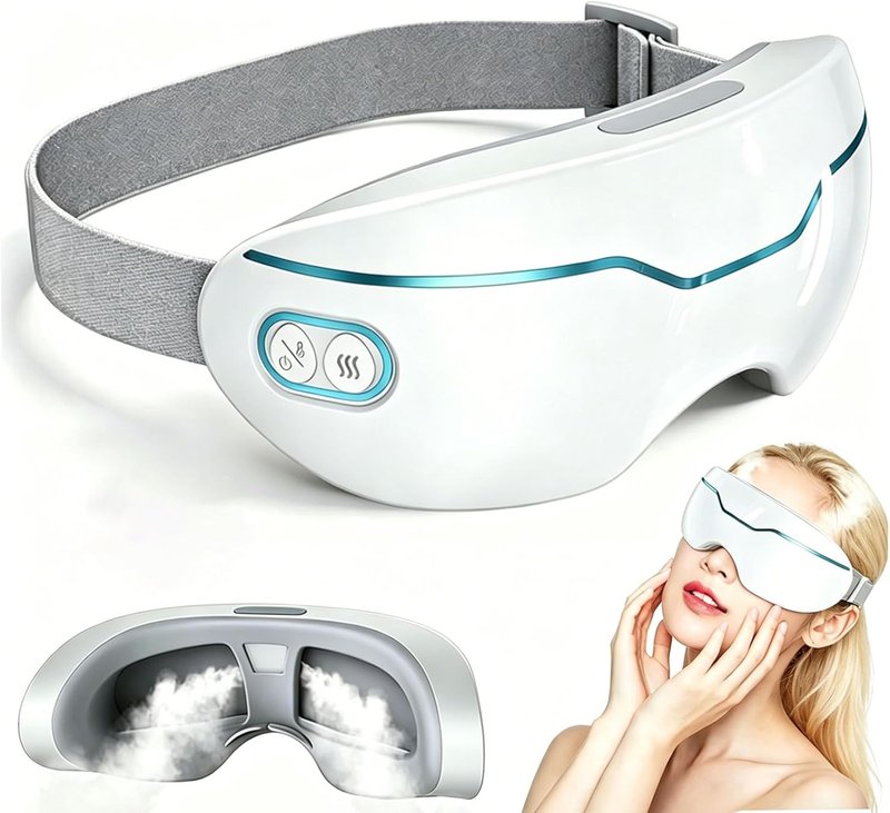 Steam Eye Mask for Dry Eyes - Heated Therapy with Nano Mist & Warm Compress | 2 Steam Levels for Puffy Eyes & Dark Circles