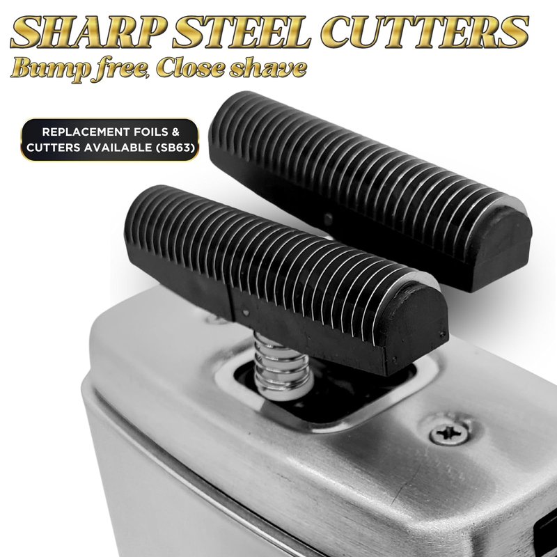 Supreme Trimmer Replacement Foil & Cutter SB63 | Hypoallergenic Foil for Crunch STF602 | Gray