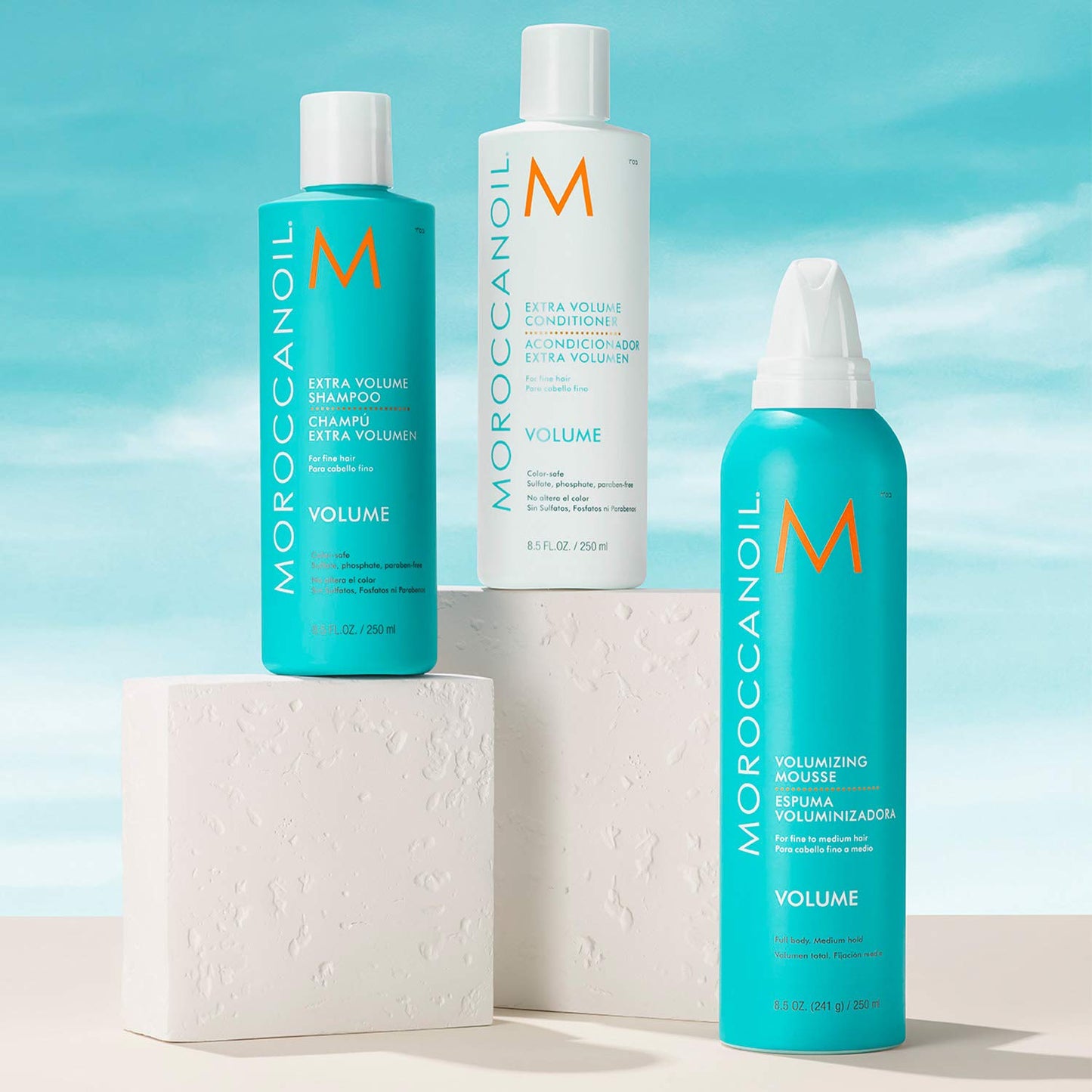 Moroccanoil Extra Volume Shampoo and Conditioner Bundle, 8.5 Fl. Oz Set