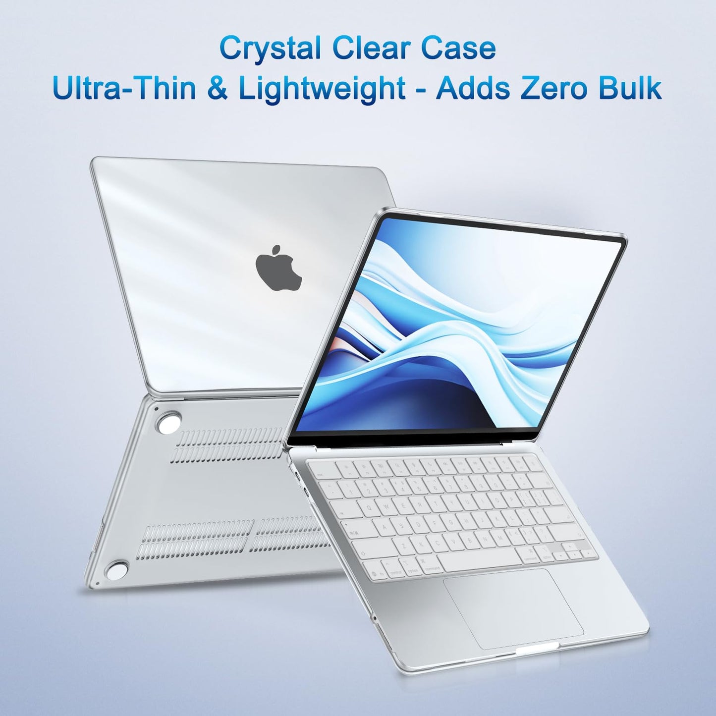 MOSISO Compatible with MacBook Neo Case 13 inch 2026 Release Model A3404 with A18 Pro Chip, 4 in 1 Kit Precision Fit Crack & Scratch Resistant Protective Hard Shell Case Cover, Crystal Clear