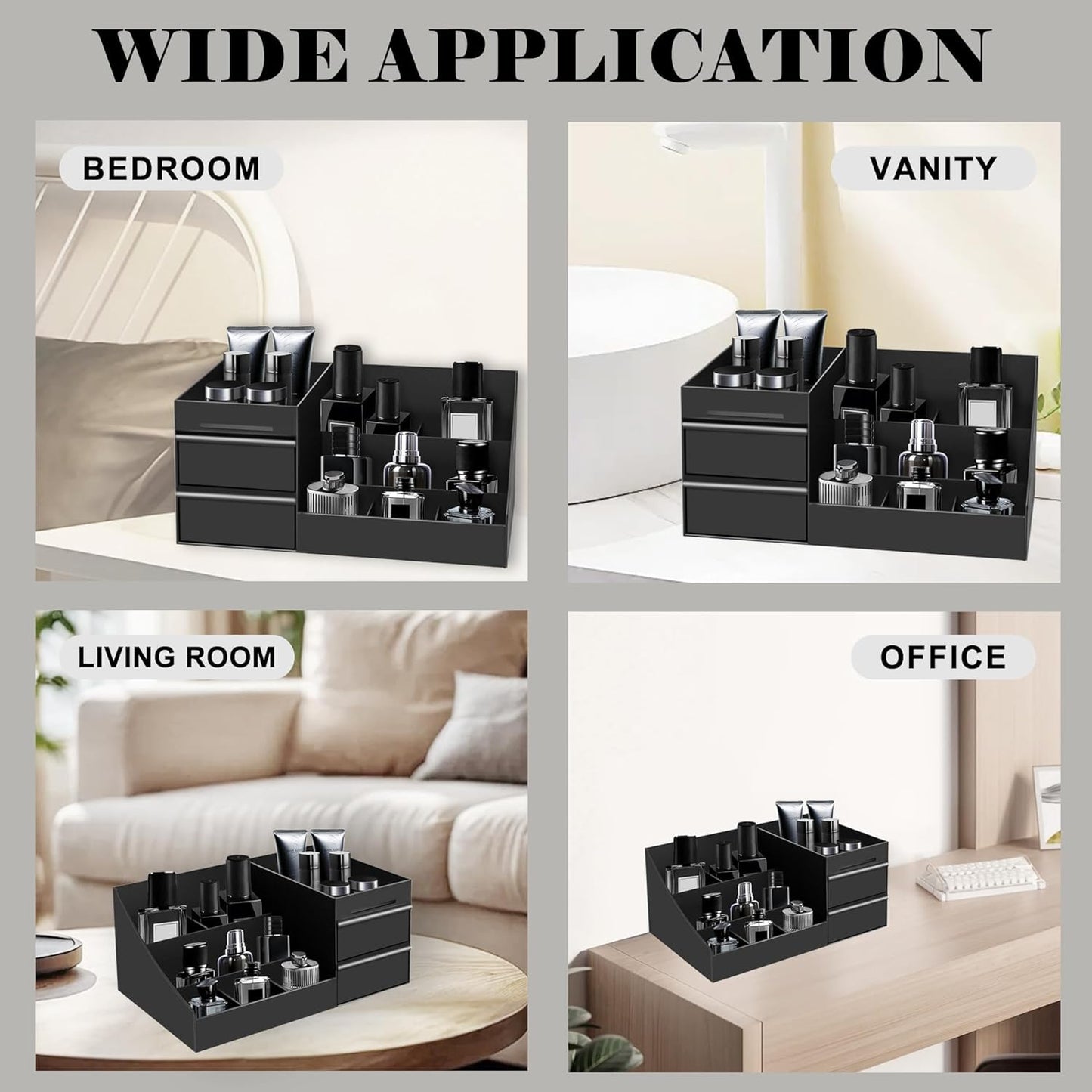 Men's Cologne Organizer - Stylish Perfume Stand for Bathroom Countertop | Ideal Easter Gift