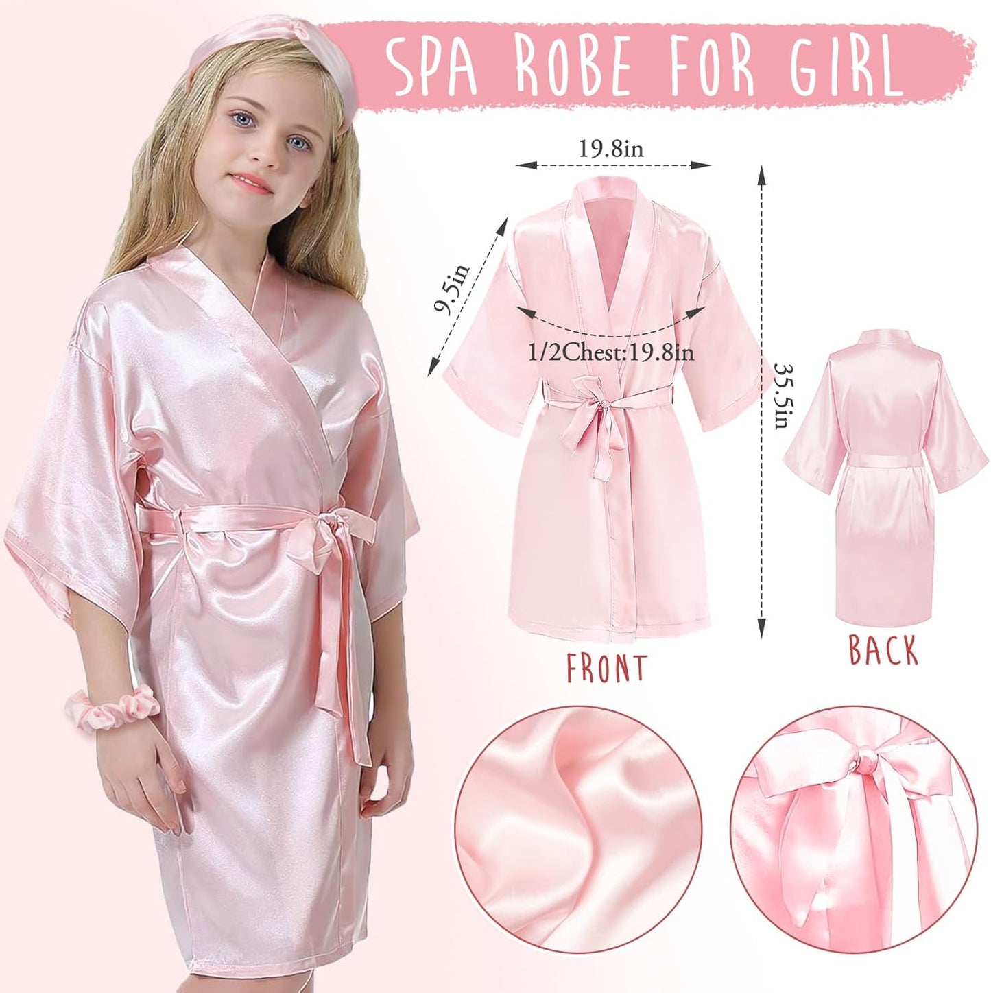 Teenage Girl Gift Set - 13 Pcs Spa Robe, Satin Pillowcase, Journal & Mug | Perfect Birthday & Christmas Gifts for Ages 10-18