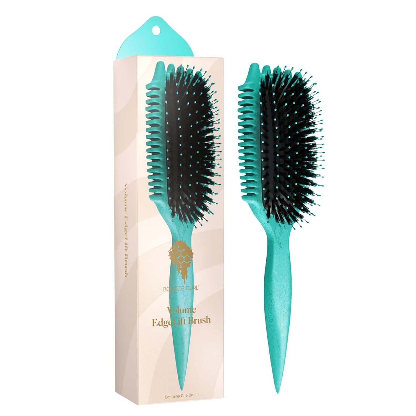 Curly Hair Volume Brush - Bounce Curl EdgeLift for Root Lift & Definition | Purple