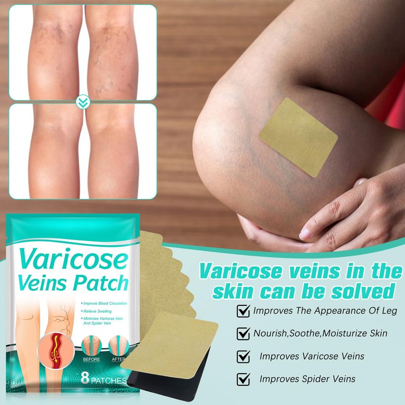 LegRenew Varicose Veins Patch | Natural Relief for Spider Veins - 2 Pack