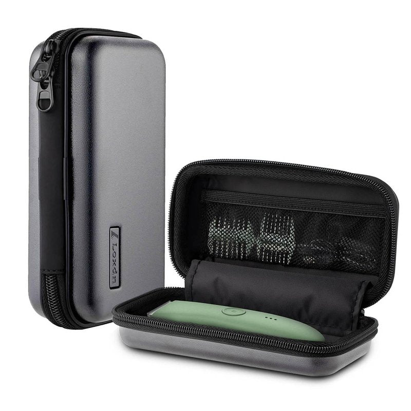 Loxdn EVA Hard Case for Meridian/MANSPOT Shaver Groin & Body Hair Trimmer - Men's Grooming Organizer Storage Bag for Electric Razor and Accessories - Case Only (Blue)