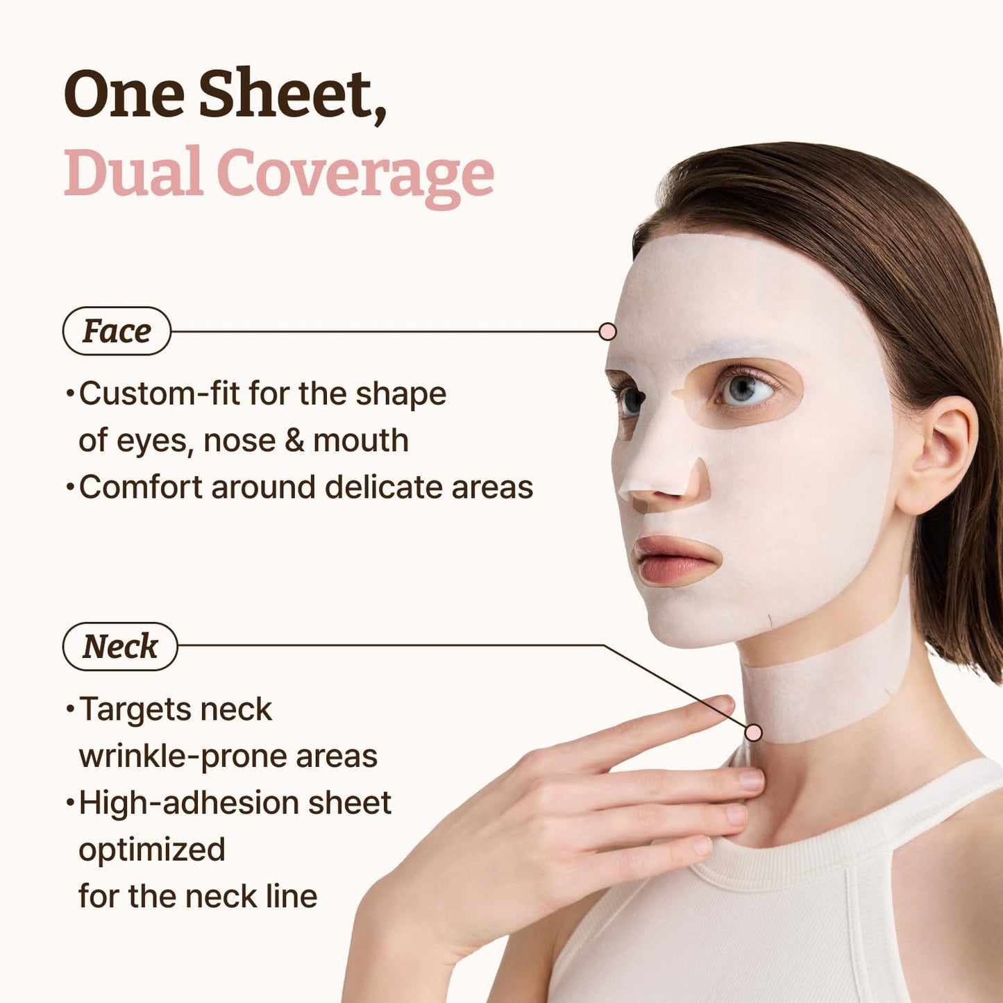 Advanced PDRN Rejuvenating Mask - Korean Face & Neck Sheet Mask with 1,200 ppm PDRN, Collagen & Copper Peptides | Hydrating & Soothing (1.2 Fl Oz x 4)