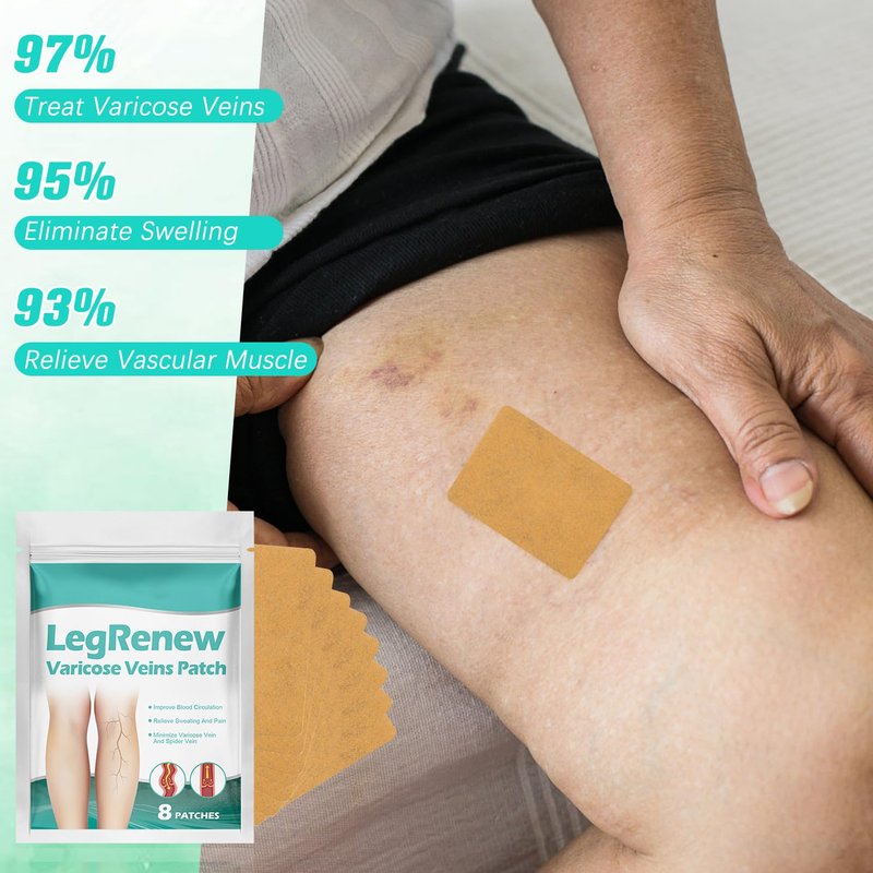 Varicose Veins Patch - Professional Treatment for Legs | 2 Pack, Natural Ingredients for All Skin Types