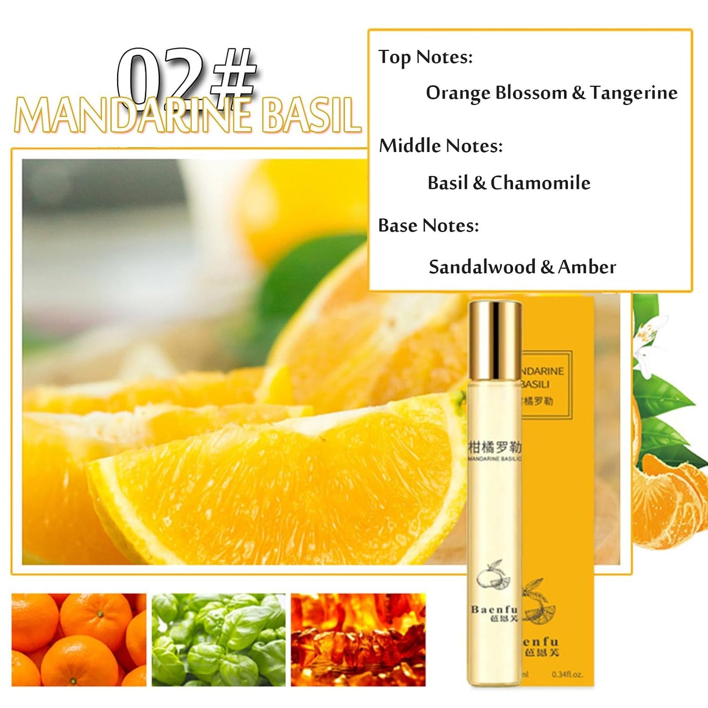 4PCS Eau de Parfum Roll-On Perfume Oils | Fresh Flower & Fruit Fragrances - 10 ml Each for Men & Women
