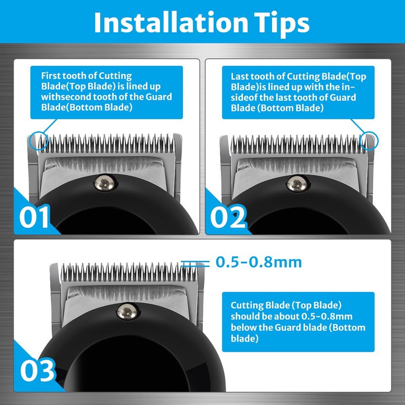 Blade Compatible with Wahl Clipper Blades Replacement, 1 Pack