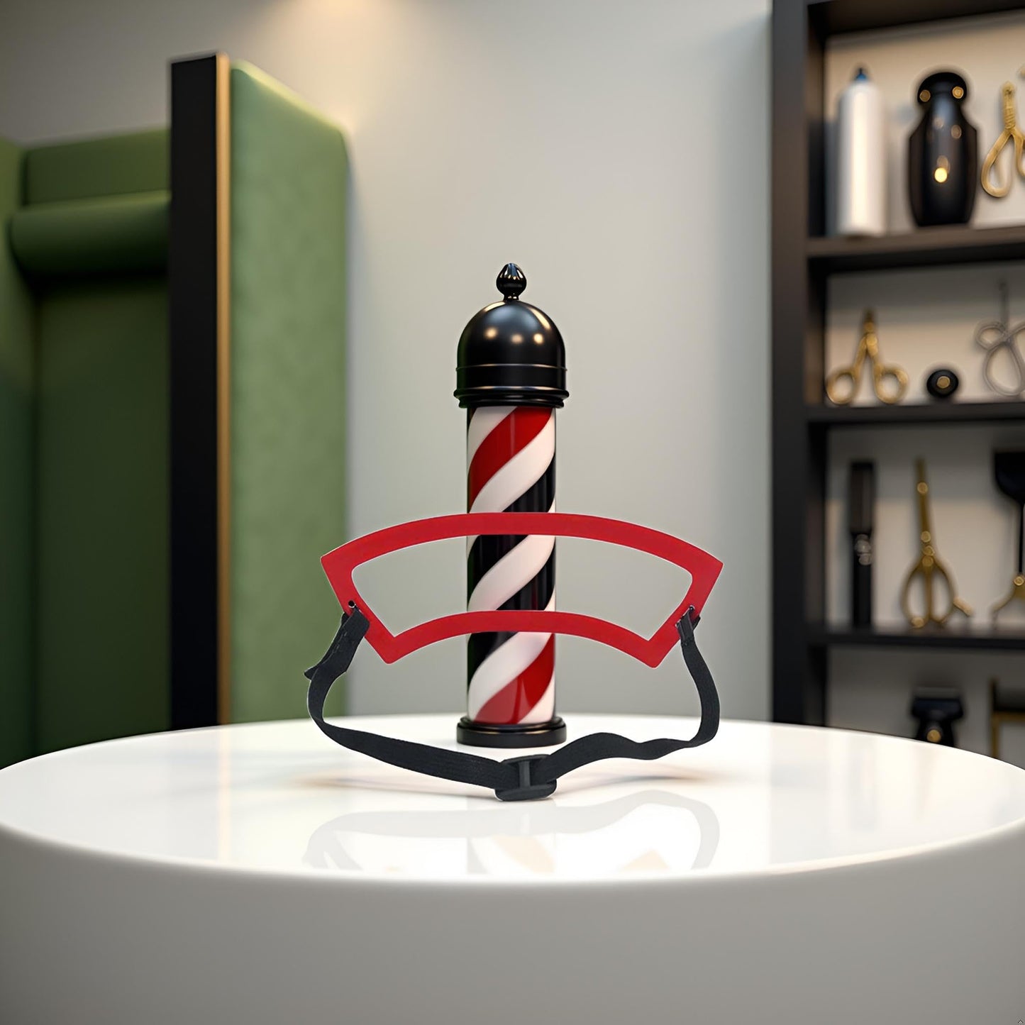 Red Neck Hair Template Neck Hair Template Precise Position Hands-Free Plastic Haircut Guide Neckline Shaving Template for Family Neckline Shaving Neckline Shaving Template Hair Cutting Tools