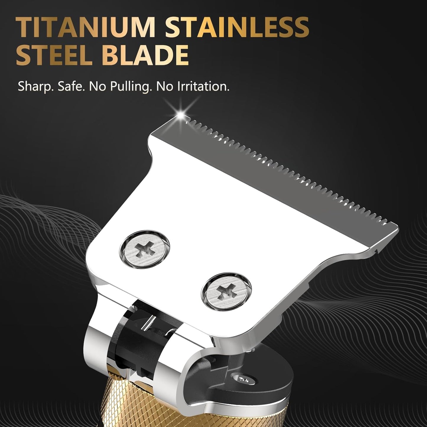 Beard Trimmer & Hair Trimmer for Men - Professional Electric Razor with T Blade Precision Edgers | Ideal for Mustache & Facial Hair Cutting