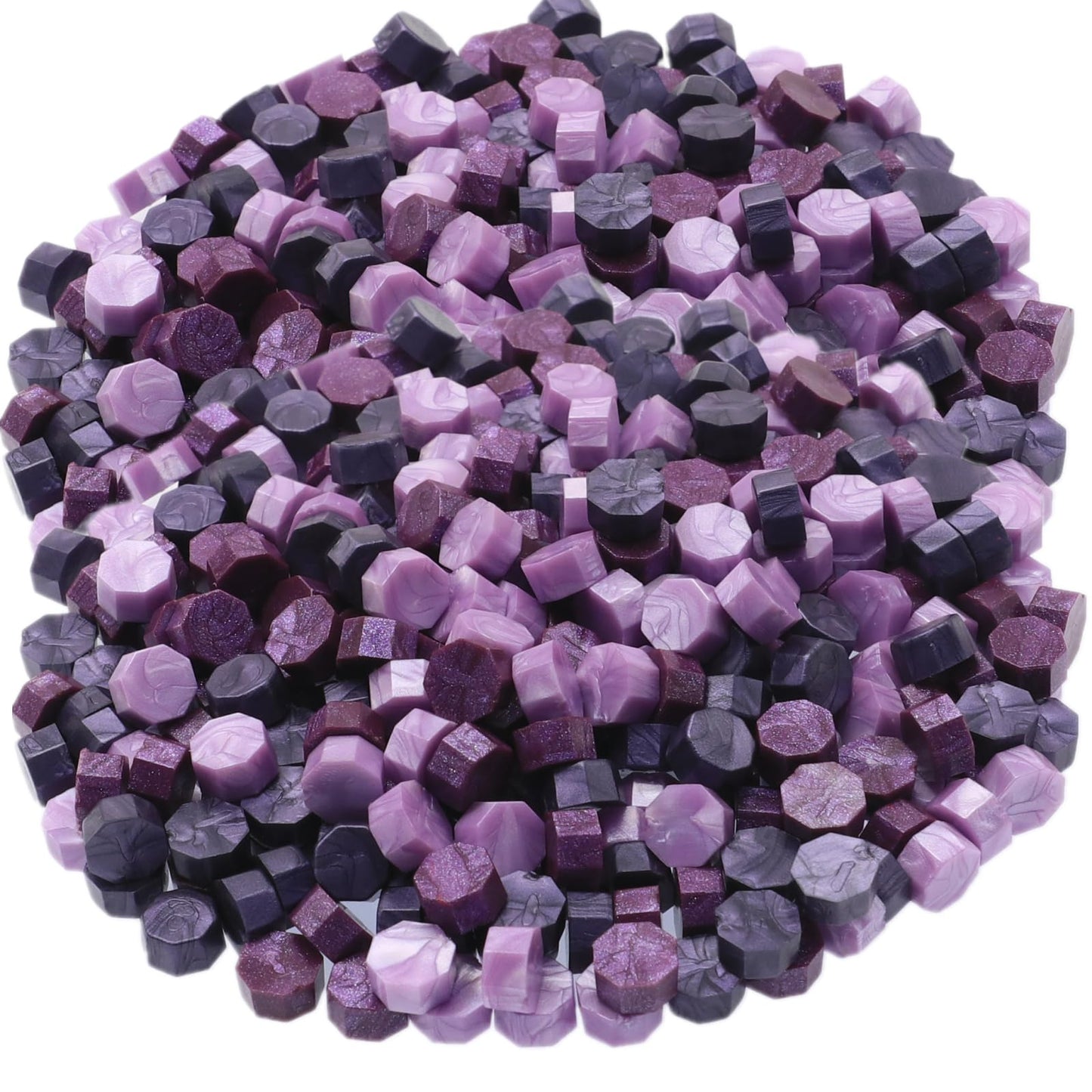 300Pcs Wax Seal Beads, Purple Mix Sealing Wax Beads for Wax Seal Stamp, Lilac Purple Wax Seal Beads Set with 3 Colors Wax Seal Perfect for Gift Sealing, Letter Wax Sealing (Purple Mix)