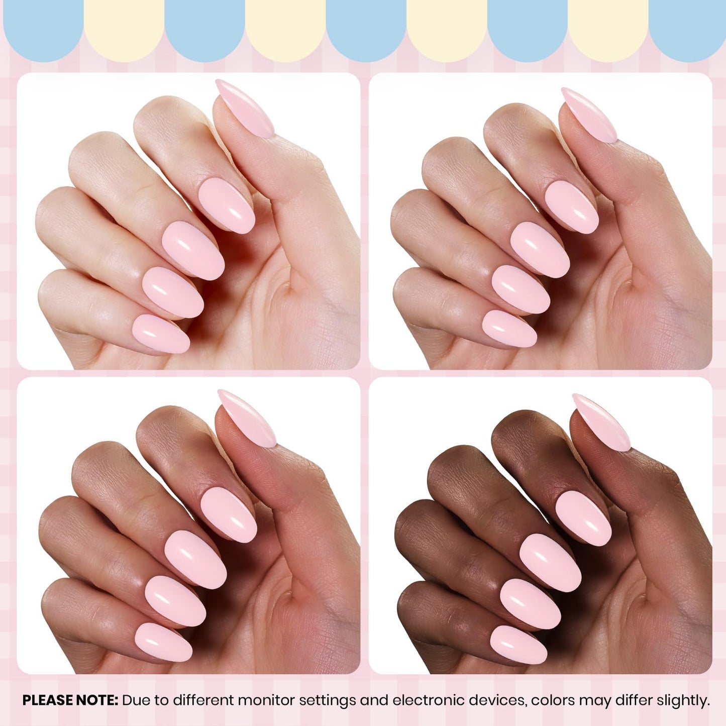 Beetles Pink Gel Polish, Strawberry Milk, Light Pink Gel Nail Polish