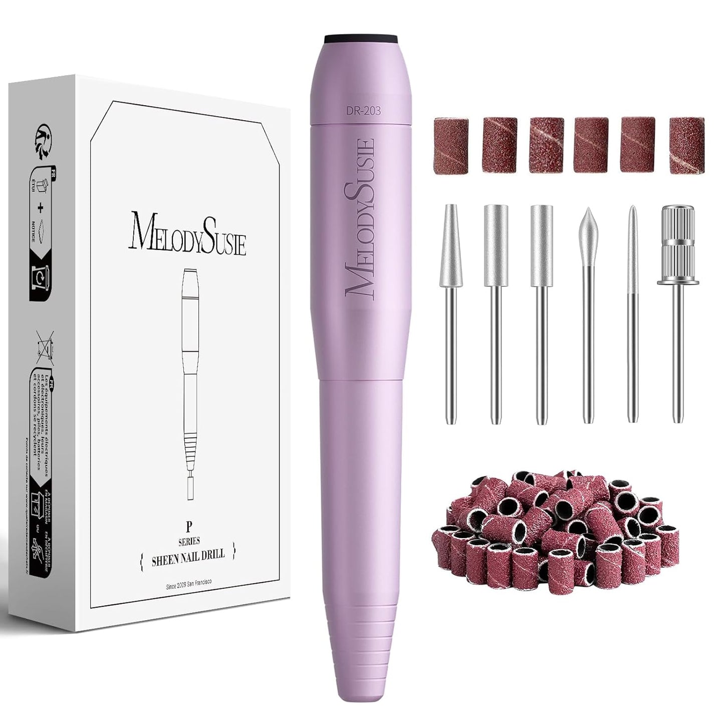 Portable USB Nail Drill - 20000RPM Electric Nail File for Manicure, Polishing & Gel Removal | Compact Design for Home Use