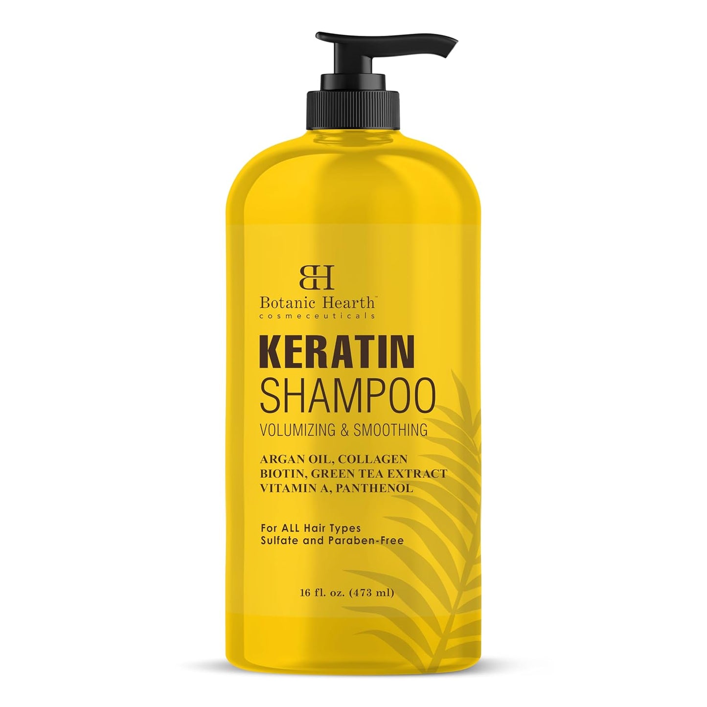 Botanic Hearth Argan Shampoo - Hydrating & Volumizing Formula for All Hair Types | 16 fl oz