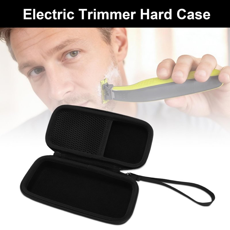 Diyeeni Hard EVA Travel Case Face and Body Hybrid Electric Trimmer Shaver, Protective Organizer with Mesh Pocket for Small Accessories, for QP2520 QP2630 QP2530 QP6510 QP6520 QP653
