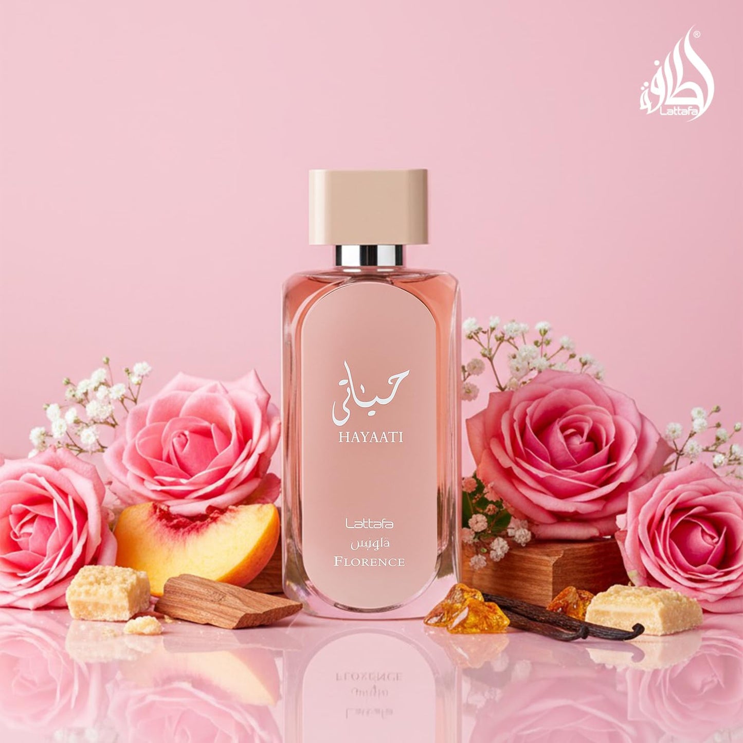 Lattafa Hayaati Florence Eau de Parfum Spray - 3.4 Ounce Women's Fragrance