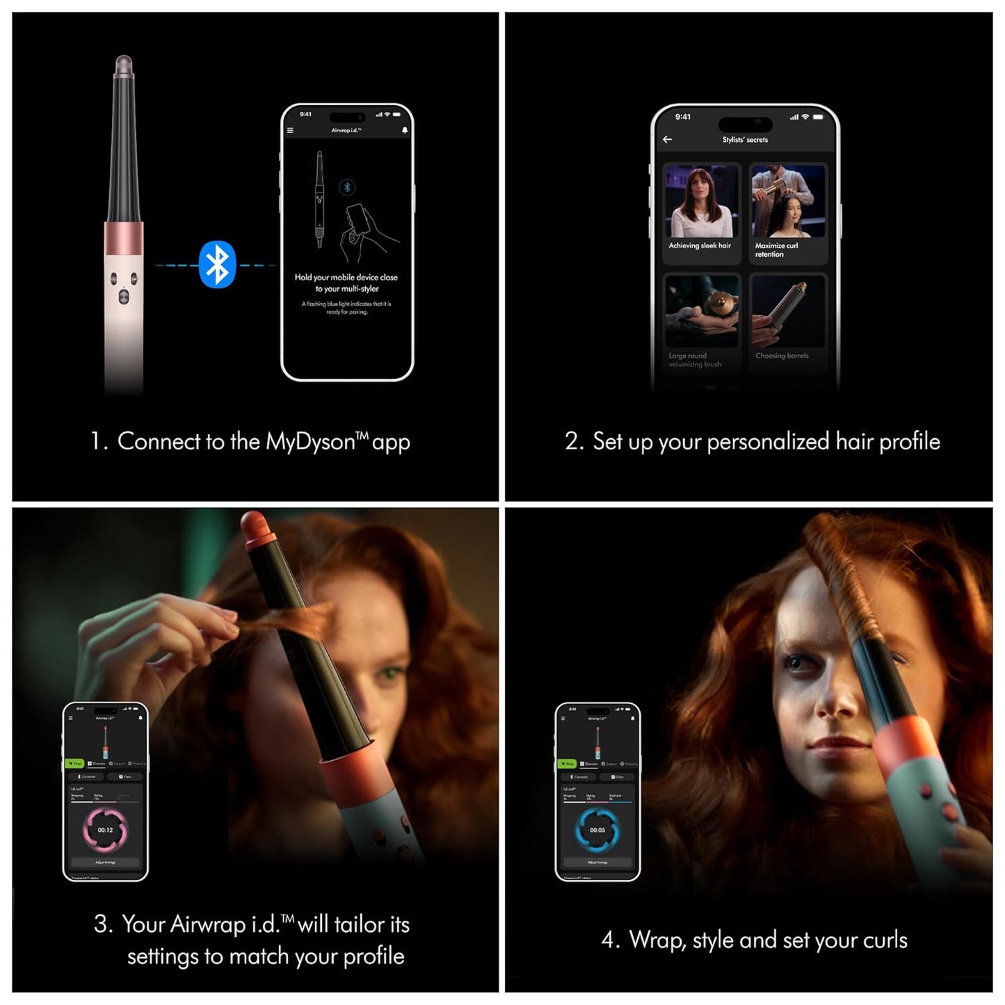Dyson Airwrap Multi-Styler - 6-in-1 Intelligent Hair Styler with Bluetooth | No Heat Damage, Versatile Styling