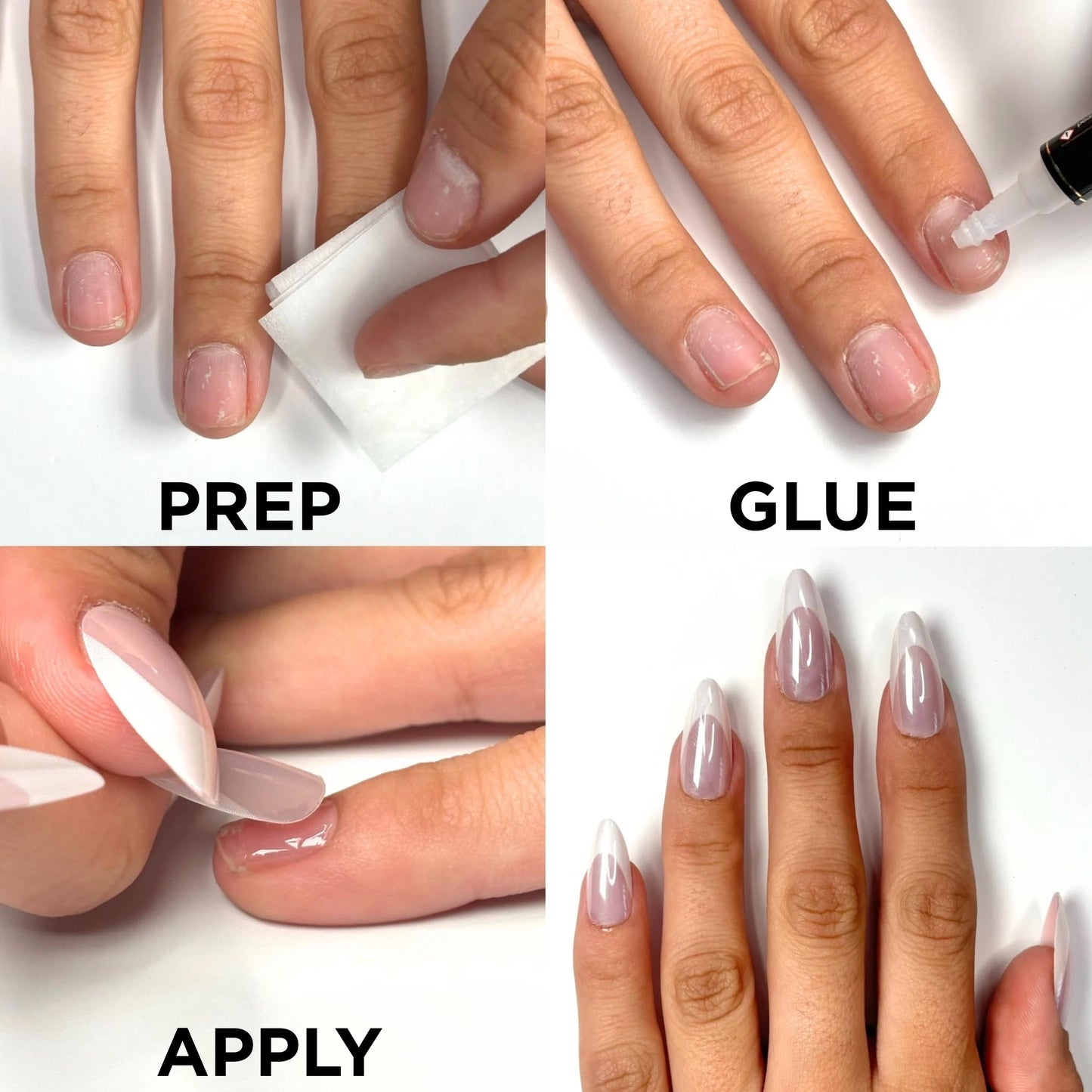 FAIRY DUST Press-On Nails by Lavaa Beauty | Pink Almond Velvet Shimmer Nails