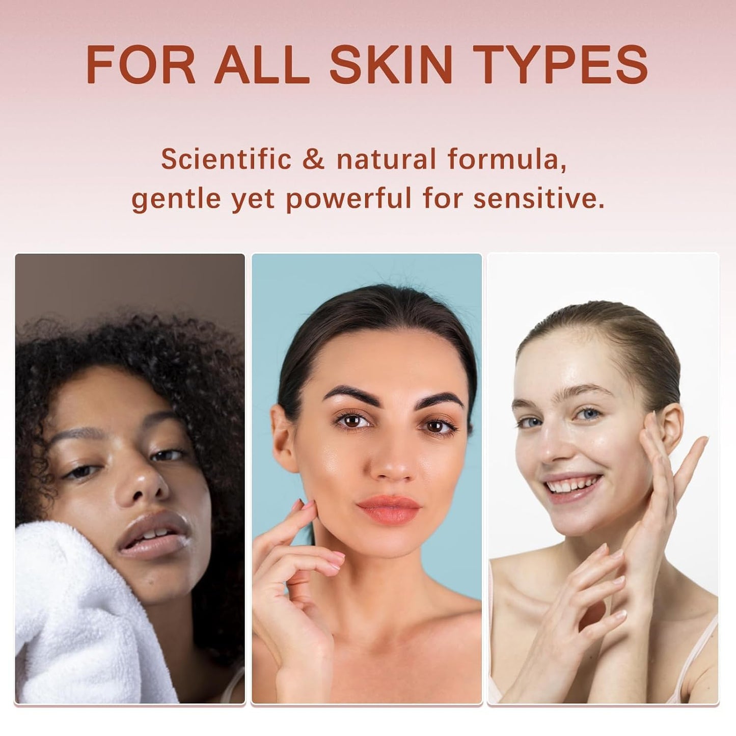 Gentle Facial Hair Removal Cream Kit for Women | Painless Depilatory Cream for Sensitive Skin - 2.37 Fl. Oz