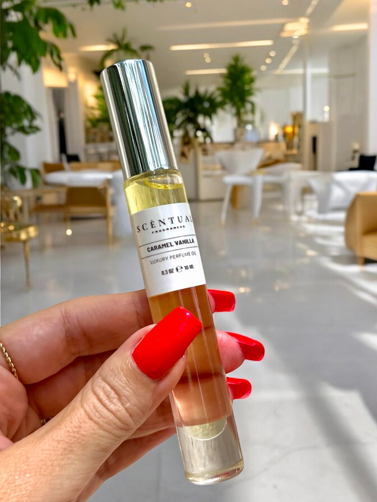 Scentual Fragrances, Luxury Perfume Oil, Ultra-Concentrated Women Roll-On Fragrance Oil, Long Lasting Rollerball Travel Mini Perfume, Vegan, Alcohol & Cruelty Free 10ml (Strawberry Clouds)