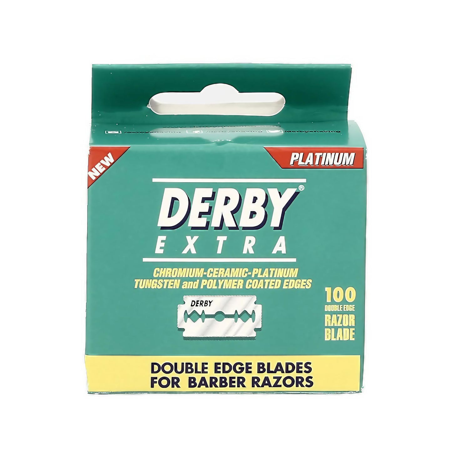 Derby Extra Double Edge Safety Razor Blades - Pack of 100 Blades
