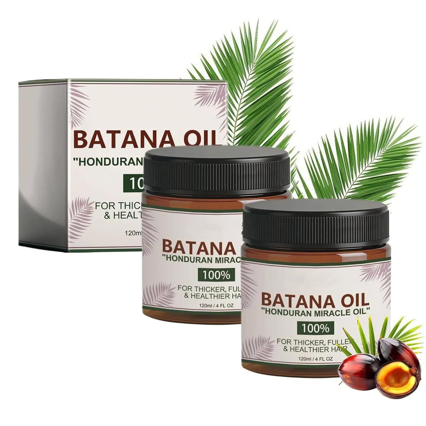 Yicengy 2Pcs Oil for Hair Growth, 100% Pure Organic Batana From Honduras, Scalp Oil Promotes Hair Thickness, Effective Hair Care With Promotes Hair Thickness & Good Texture for Men & Women