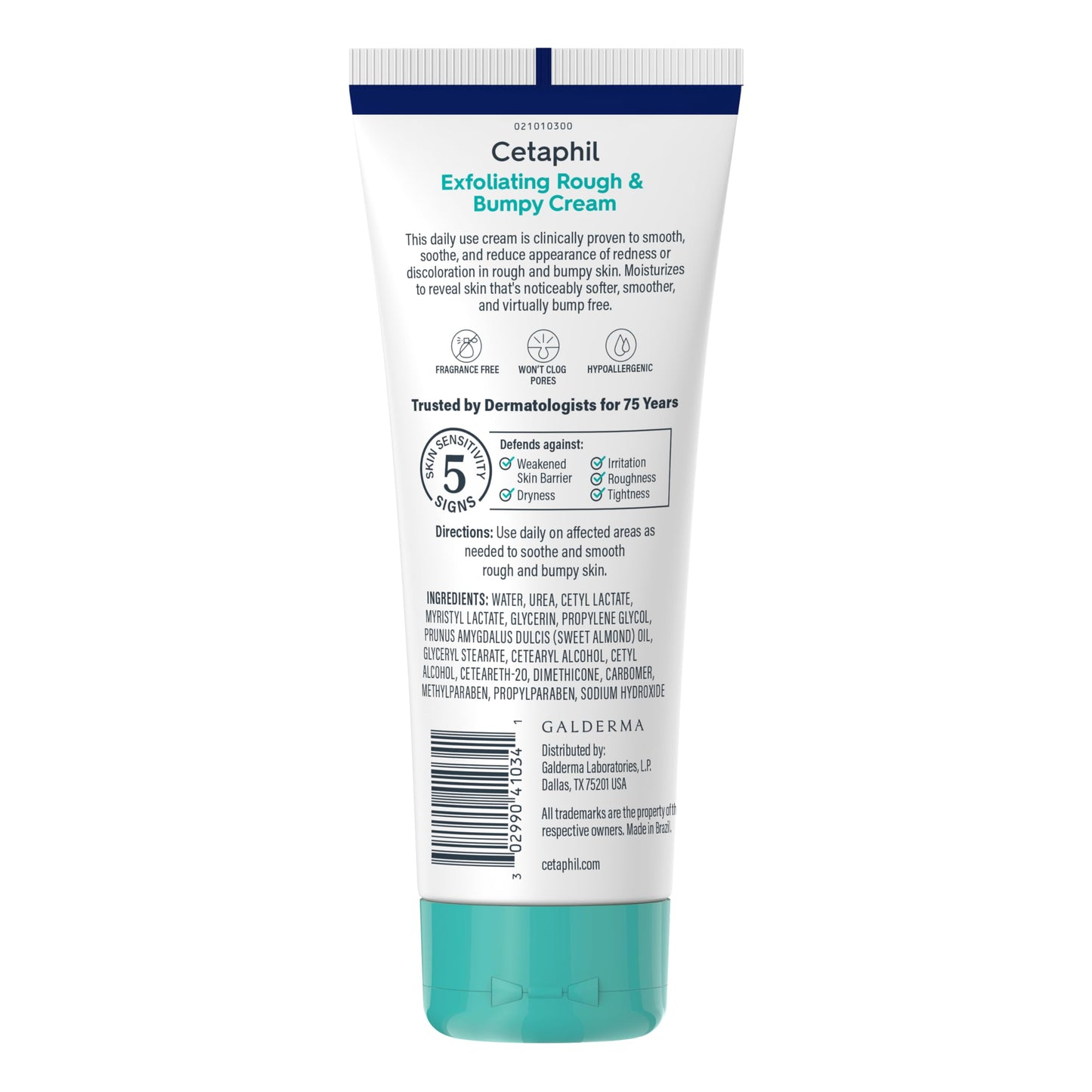 Cetaphil Rough & Bumpy Cream, 20% Urea, Gently Exfoliates, 8 oz