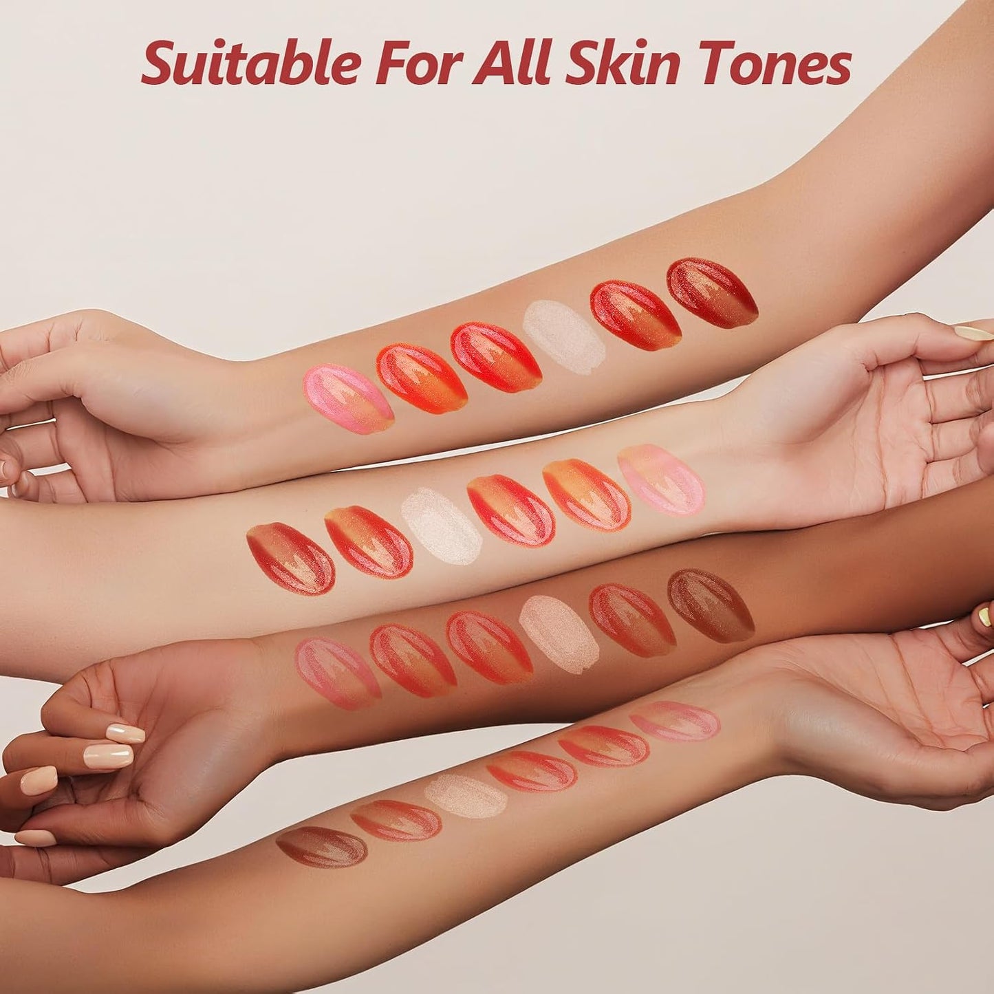 Lip Gloss Set - 12 Pack Shiny Moisturizing Lip Oil for Dry Cracked Lips | 6 Vibrant Colors for Women and Girls