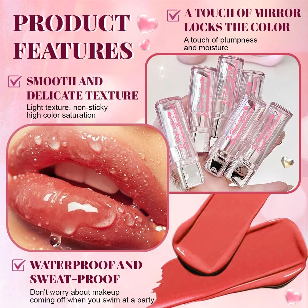 Moisturizing Butter Lipstick for Women - Nourishing Vegan Lip Balm | 2-Pack Rose & Brown Black
