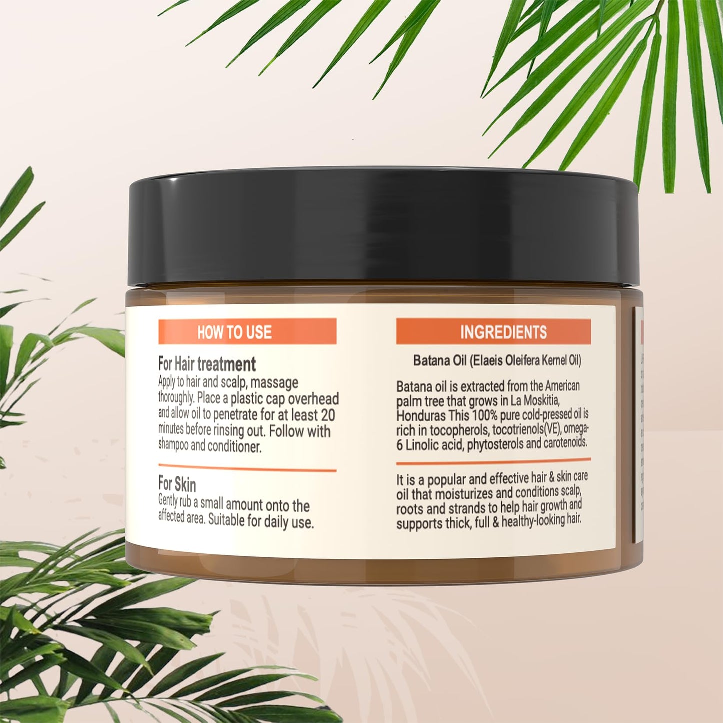 Batana Oil for Hair Growth: 4.2 OZ Raw Batana Oil for Hair Growth Prevent Hair Loss Moisturize Scalp for Men & Women