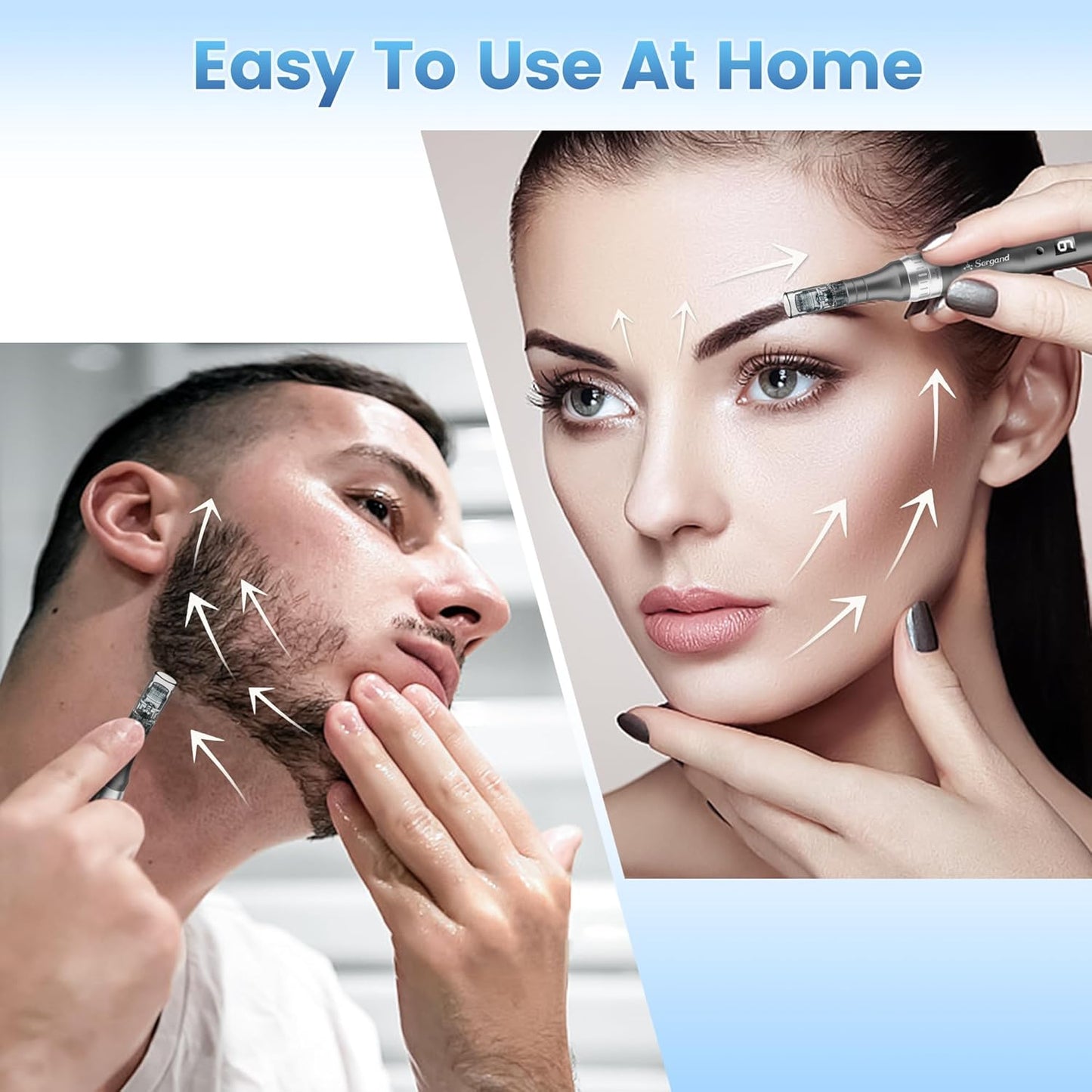 Microneedle Derma Roller Pen - At-Home Skin Care Tool for Men & Women | Anti-Aging, Smooth Skin
