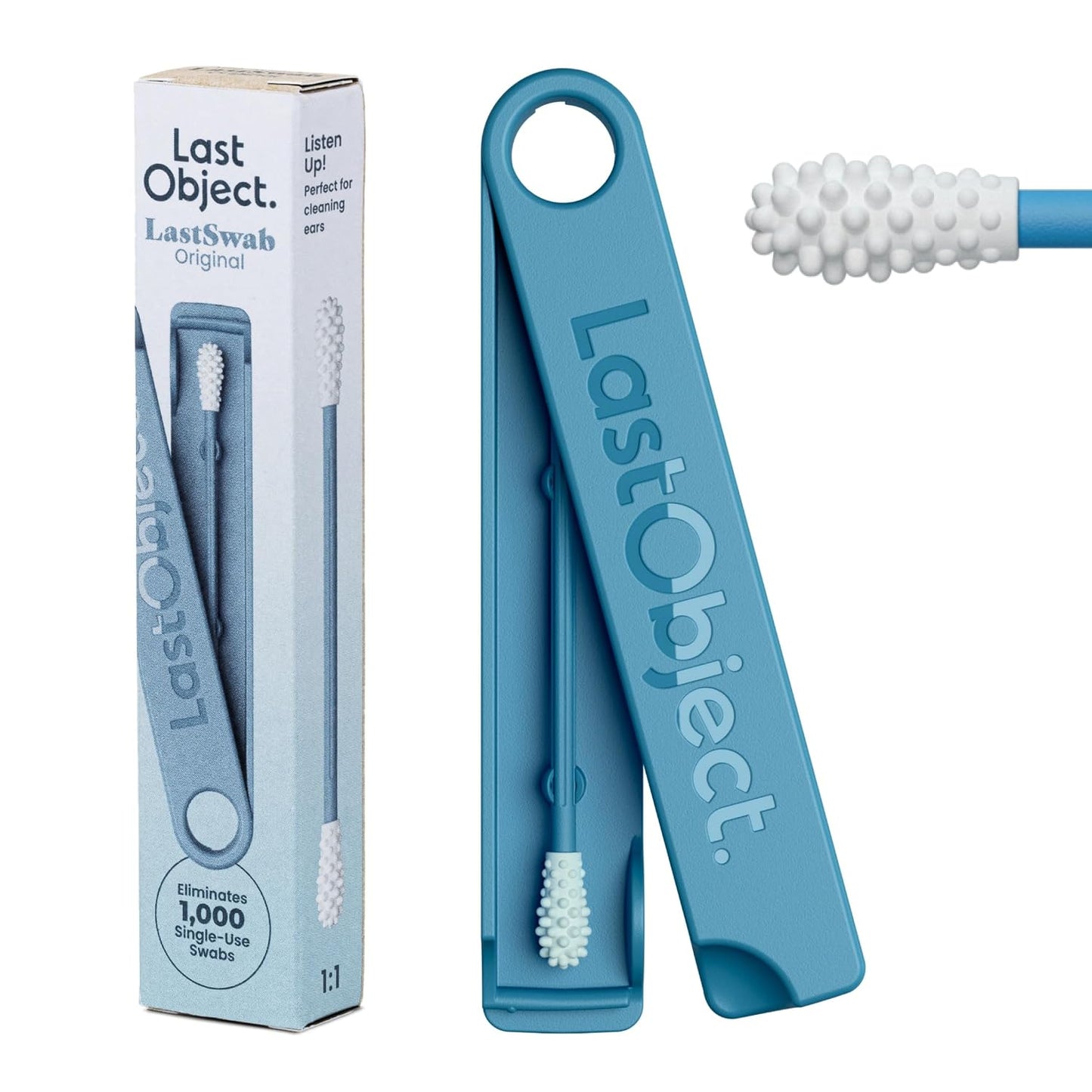 Reusable Q-Tips for Makeup - Precision Silicone Cotton Swabs for Eyeliner & Mascara | Eco-Friendly, Washable, Travel Case - Red