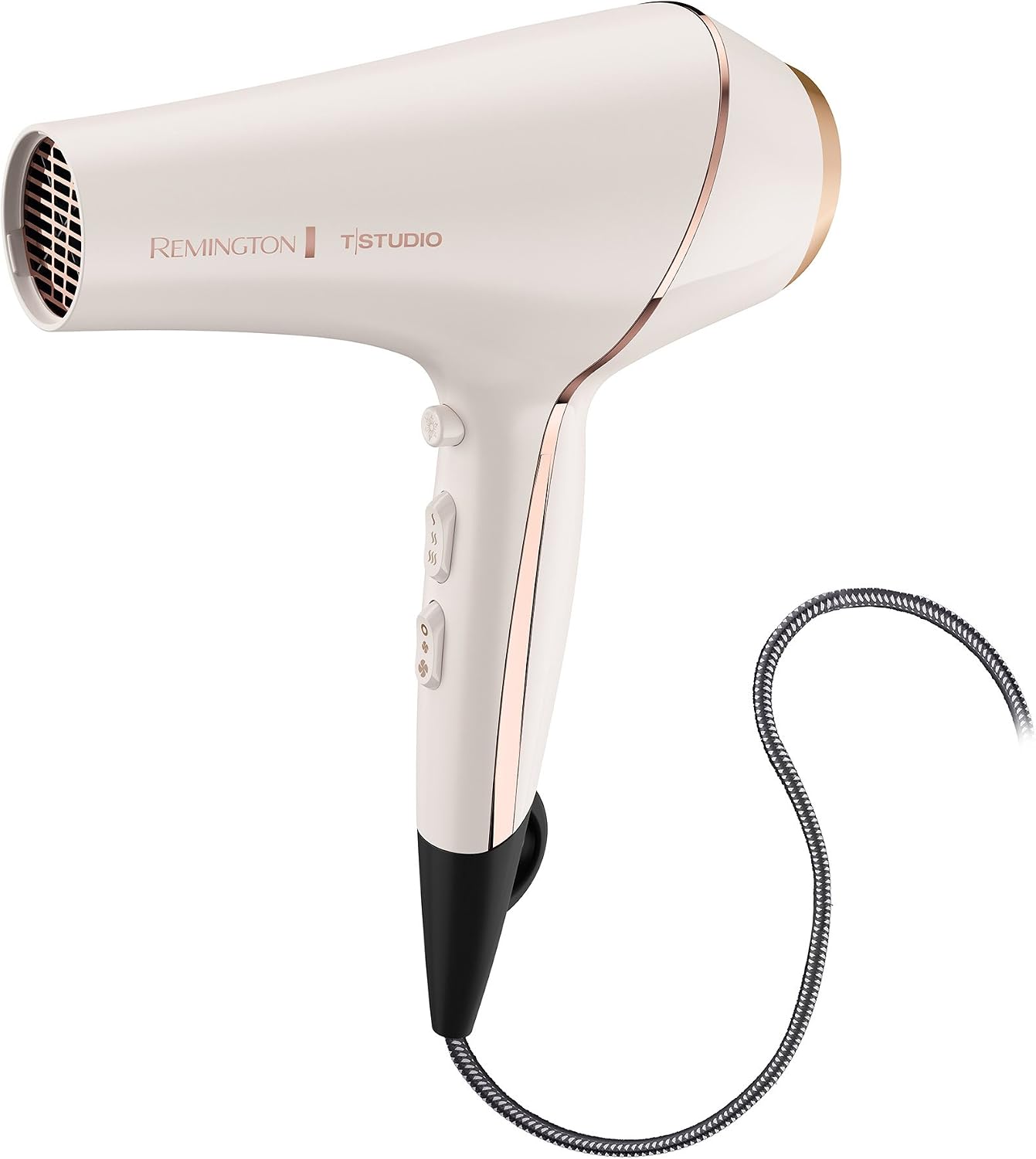 Remington Pro Ionic Hair Dryer - 1875W with Diffuser & 3 Heat Settings | Lightweight & Fast Drying