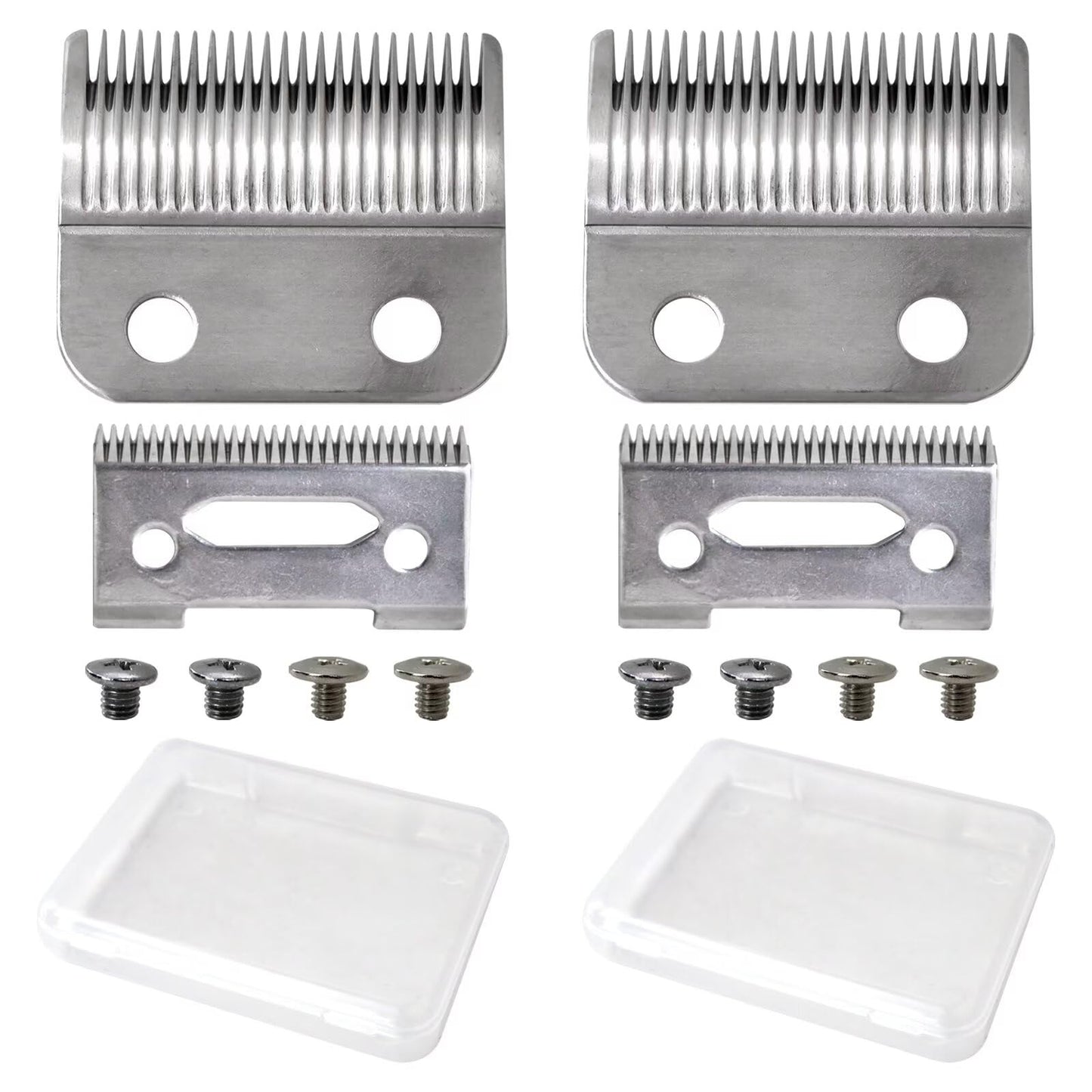 WELURE 2 Hole Clipper Blade Replacement Fit for Wahl Fit for Precision Premium Smooth Cut/ElitePro/ExtremeGripPro/ MC3/ ProSeriesPlatinum/Self-CutPro/Pet-Pro/ *NotfitMulti-Purpose79607