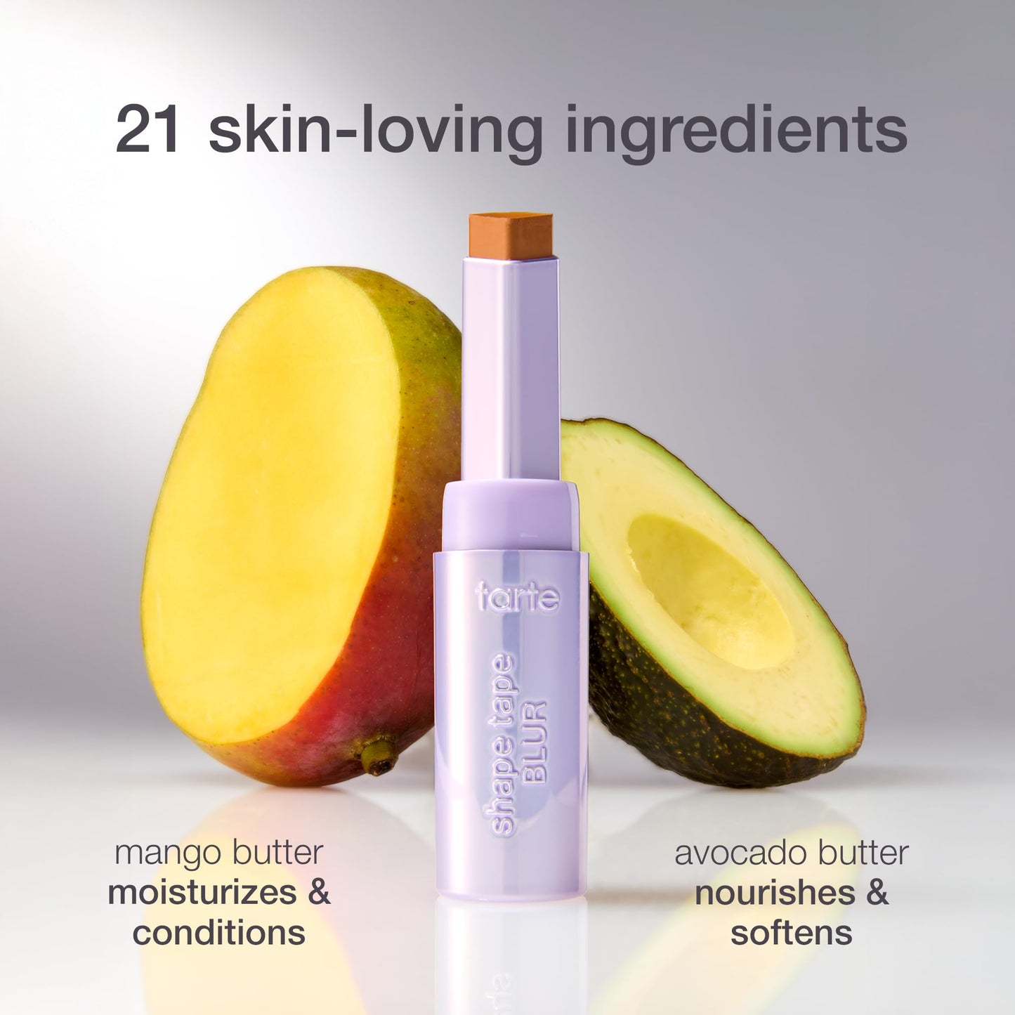 tarte shape tape blur concealer stick - Full Coverage Crease-Proof Makeup, Diamond-Shaped Precision Tip for Instant Eye Lift Effect, 50% Skin-loving Ingredients, Vegan & Cruelty-Free full size, 60N