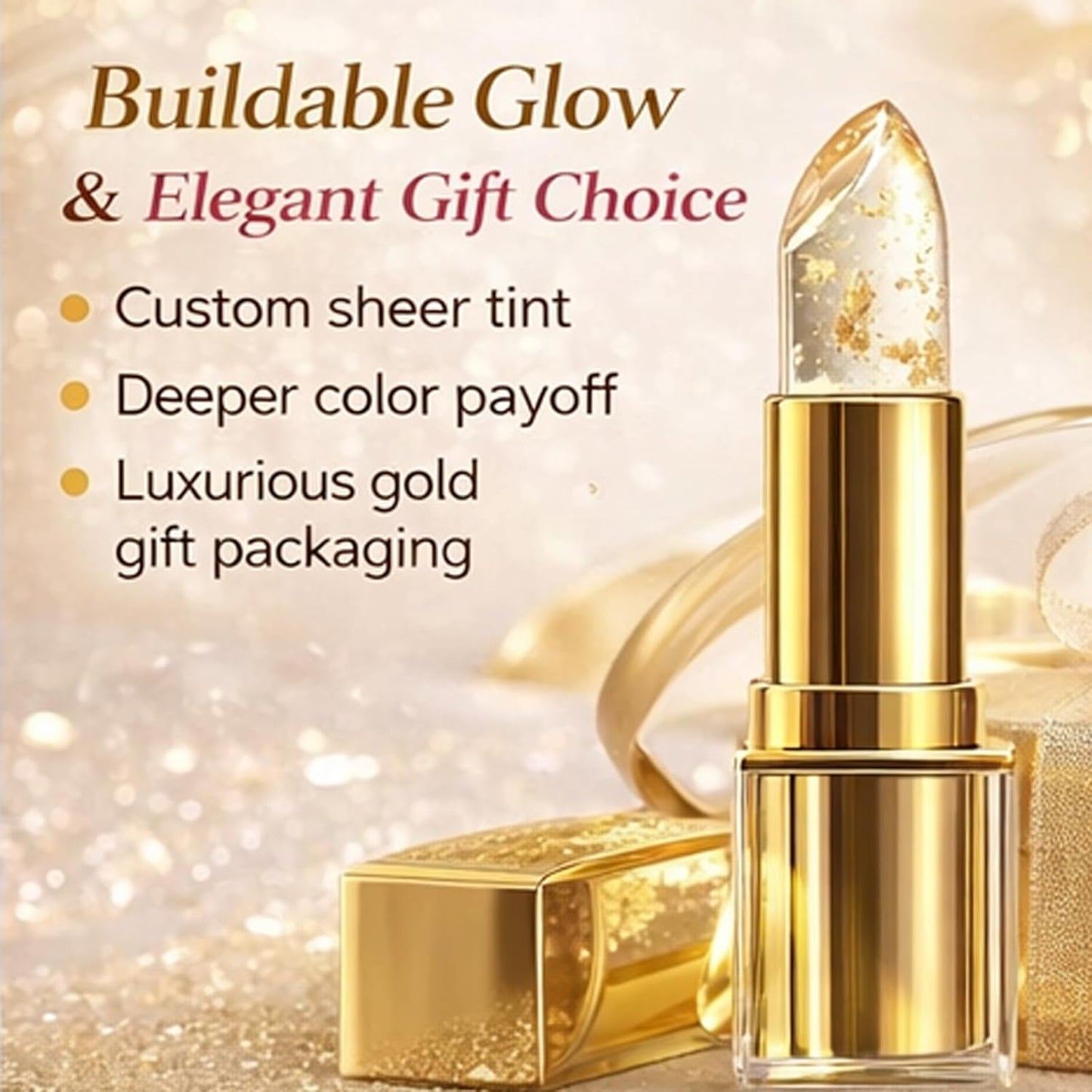 Color Changing Lipstick for Mature Women - Hydrating Tinted Balm, Long-Lasting 8h Transfer-Resistant | Personalized Shades (2PCS)