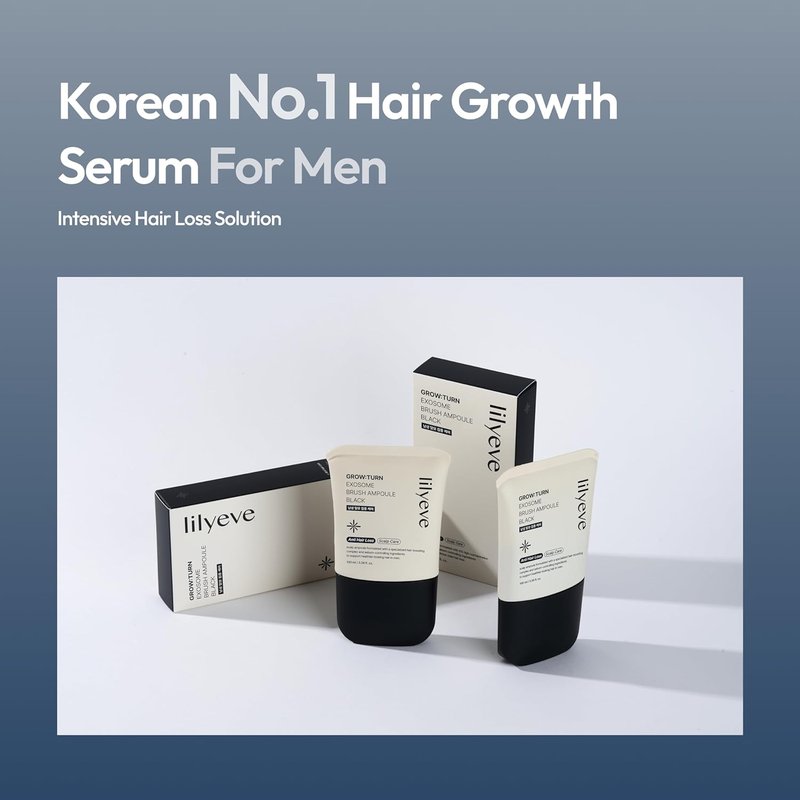 Exosome Hair Growth Brush Ampoule - Revitalize Male Pattern Hair Loss | 3.38 fl. oz.
