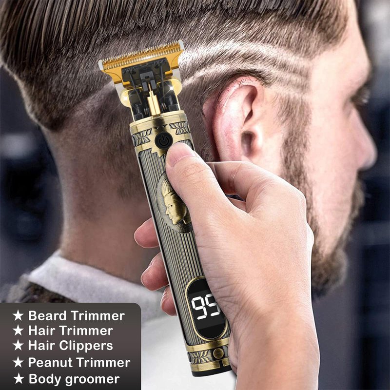 VanEdwinPRO Professional Hair Trimmer for Men, Beard Trimmer for Men — Edging Beards, Mustaches, Stubble, Sideburns, Hair Clippers for Men with Powerful Rotary Motor, Electric Shaver Razor for Men