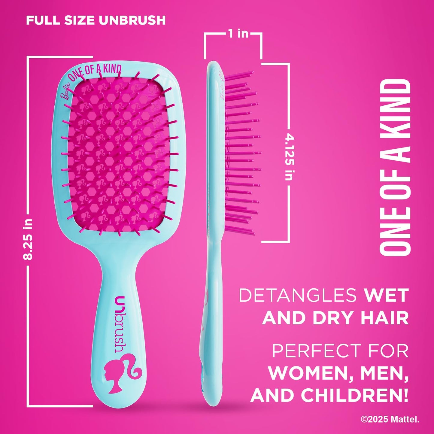 Barbie Detangling Brush Duo - Effortless Hair Care - Blue Color