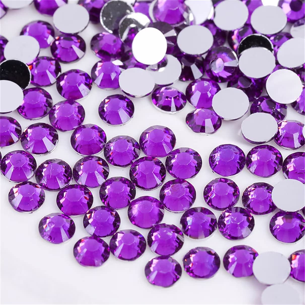 Flatback Rhinestones - 3000 Pieces SS6 2mm Clear Glass Gems for Nail Art | Aqua Blue
