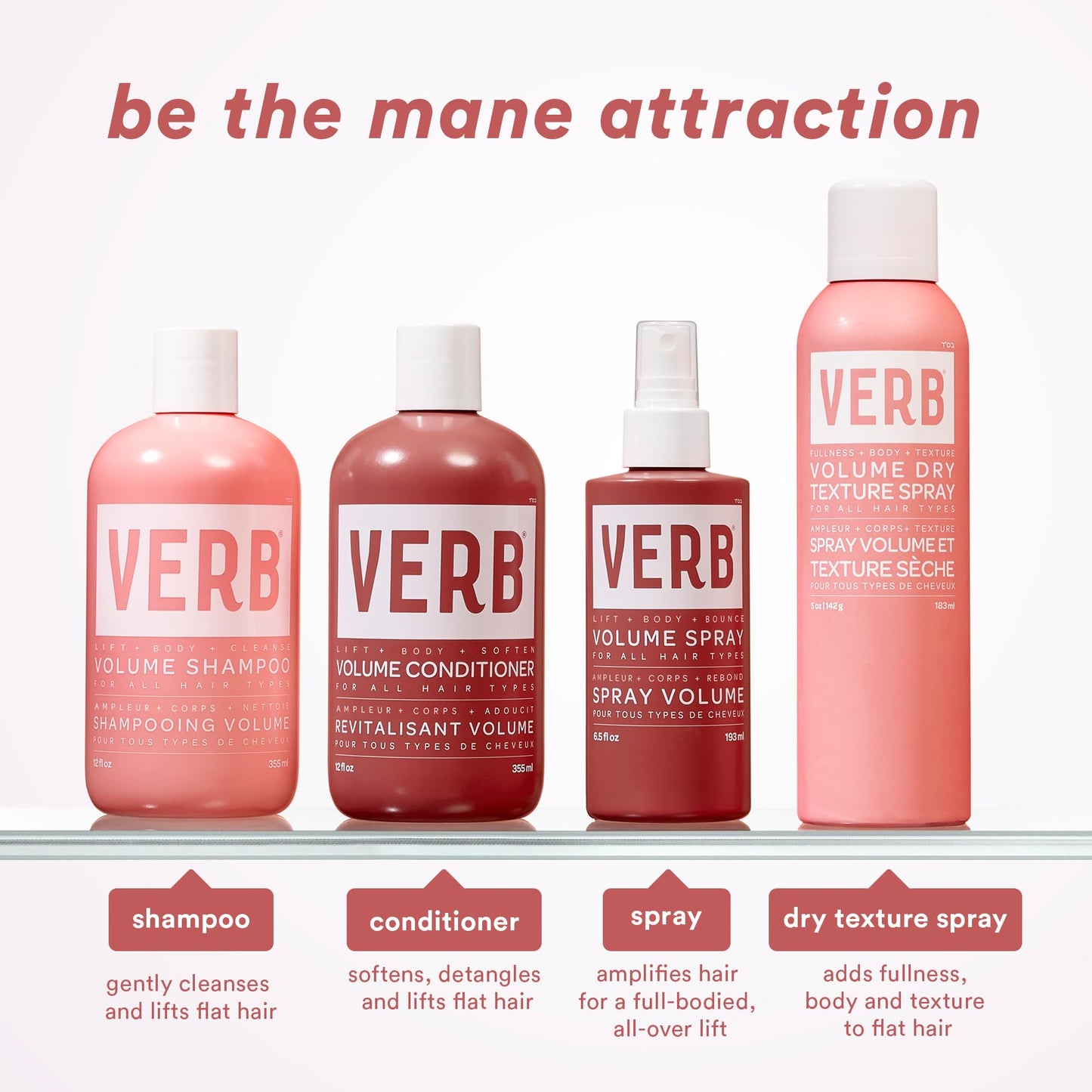 VERB Volume Dry Texture Spray Jumbo, 10 oz- Boosts Volume, Adds Fullness & Weightless Grit - No Parabens, Gluten or Harmful Sulfates