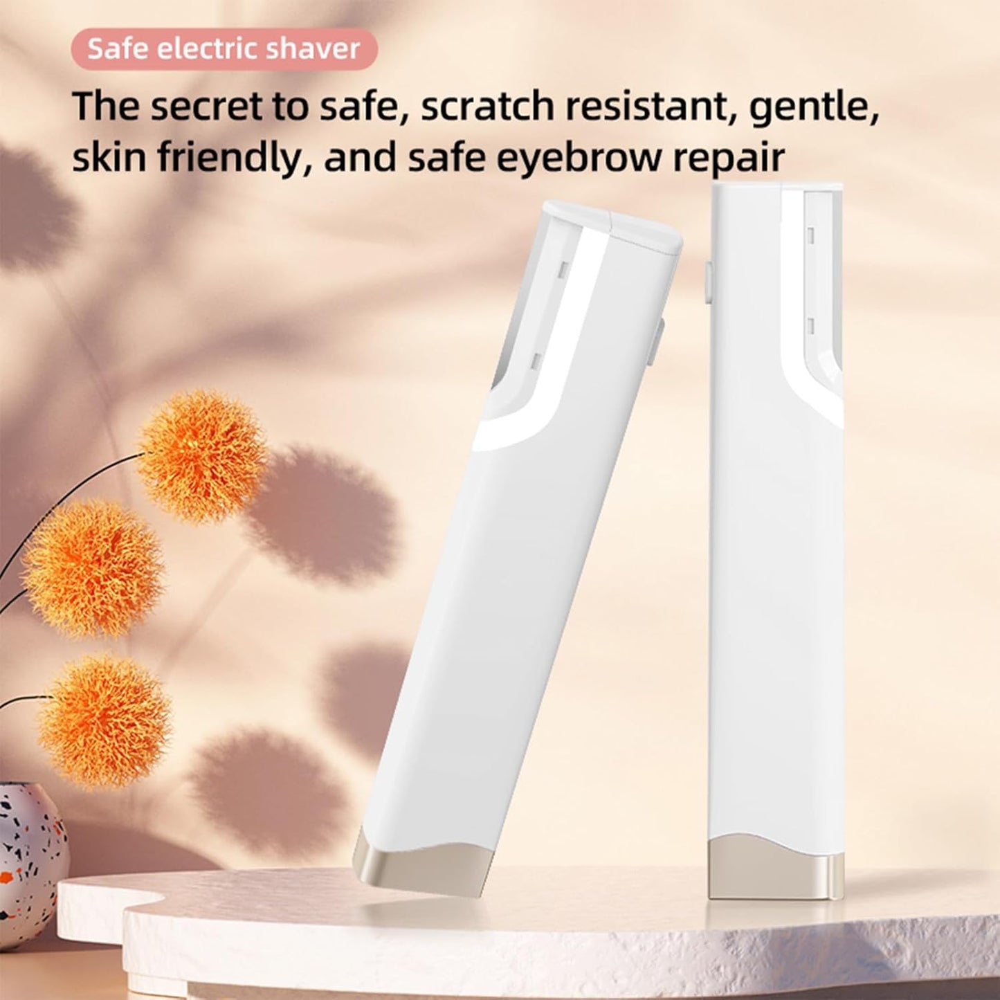 Sonic Dermaplane Razor for Women - Professional Exfoliating Tool with LED Light & 5 Blades | Rechargeable Face Scraper